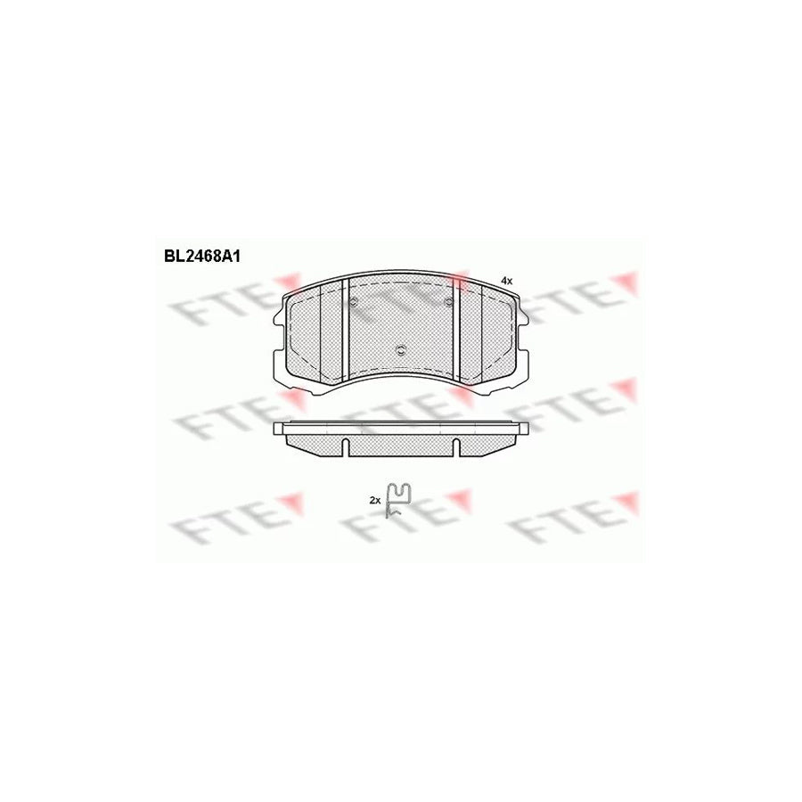 FTE Bl2468A1 Brake Pad Set