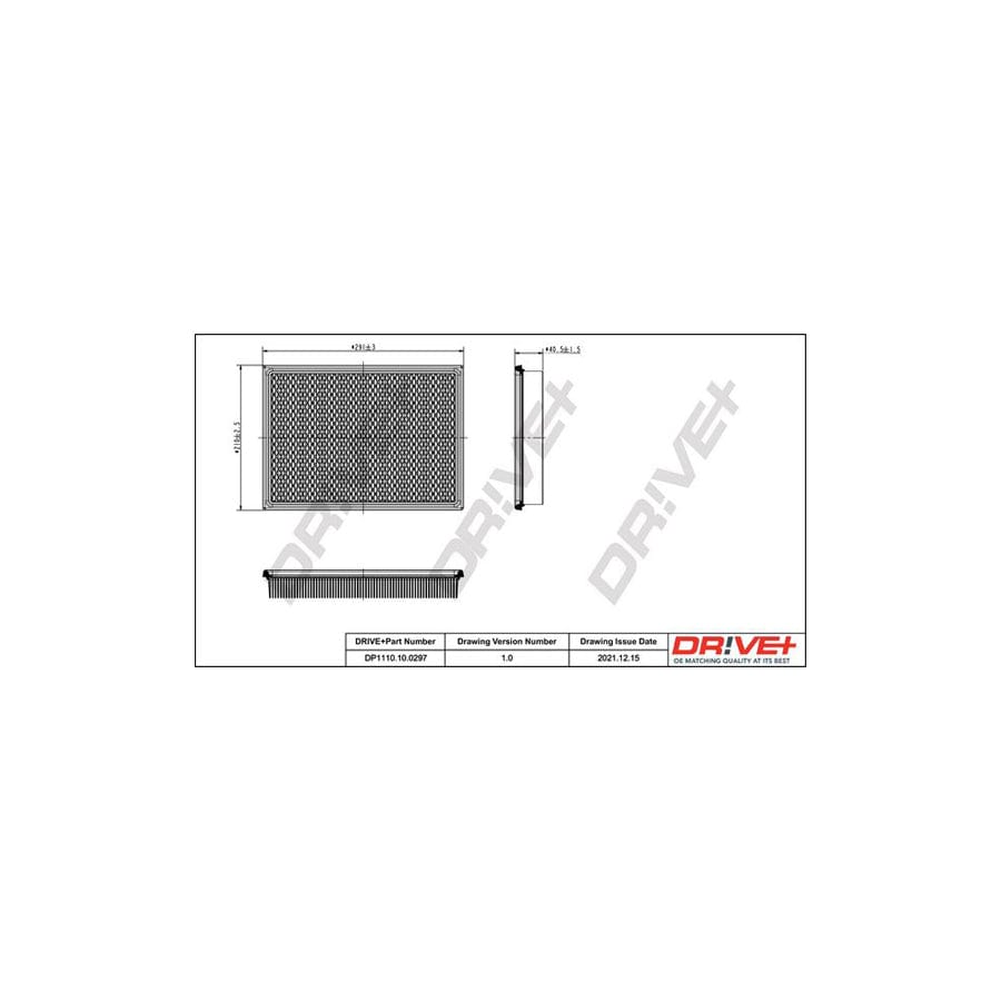 Dr!Ve+ Dp1110.10.0297 Air Filter