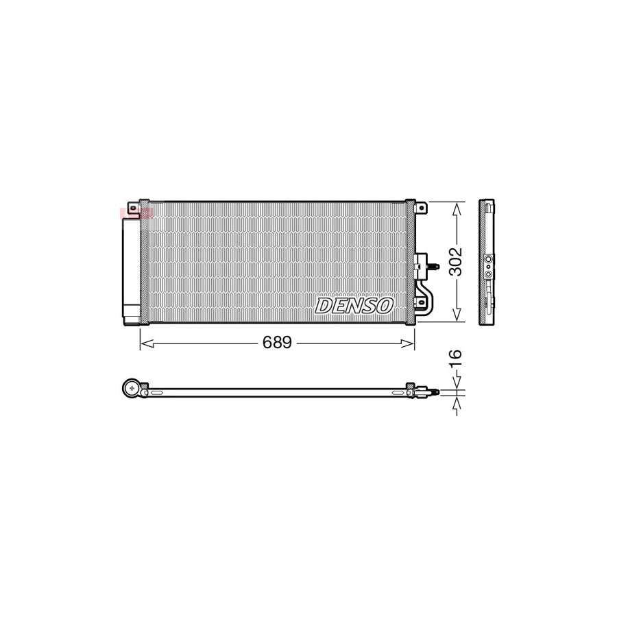 DENSO DCN20048 Air Conditioning Condenser for Opel Mokka / Mokka X (J13)
