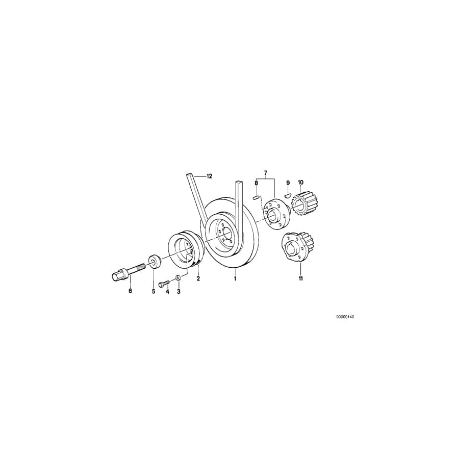 Genuine BMW 11231705764 E30 E28 Vibration Damper (Inc. 528e, 325e & 525e)
