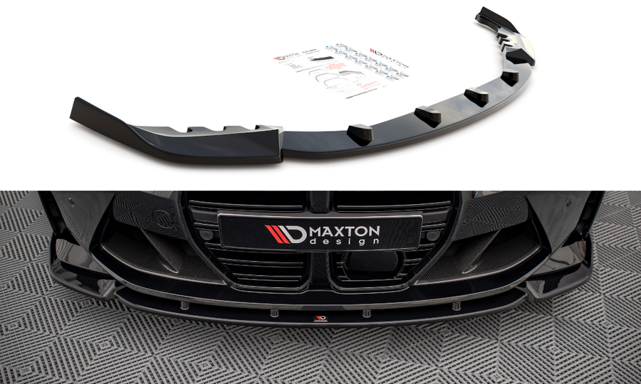Maxton Design BM-4-G82-M-FD3T Front Splitter V.3 BMW M3 & M4 G8x | ML Performance UK Car Parts