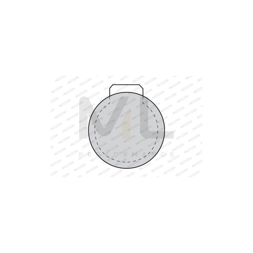 Ferodo Premier FDB100 Brake Pad Set Not Prepared for Wear Indicator