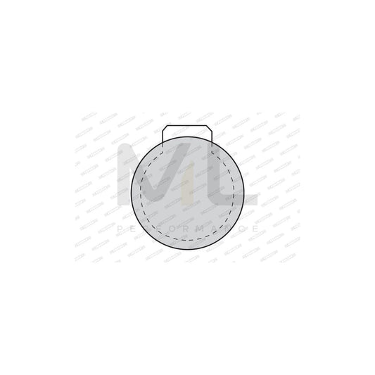 Ferodo Premier FDB100 Brake Pad Set Not Prepared for Wear Indicator