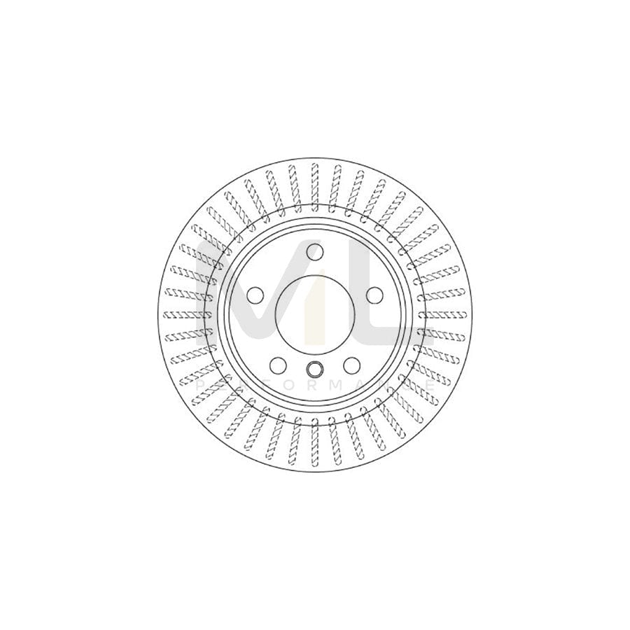 TRW DF6313 Brake Disc for BMW 1 Series Vented, Painted  - 1 piece