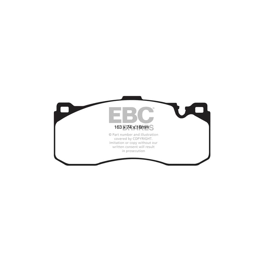 EBC PD03KF1417 BMW E82 E88 Yellowstuff Front Brake Pad & Plain Disc Kit 2 | ML Performance UK Car Parts