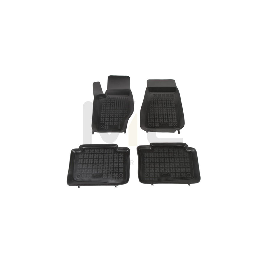 REZAW PLAST 203102 Floor mat set for JEEP Grand Cherokee III (WH, WK) Elastomer, Front and Rear, Black