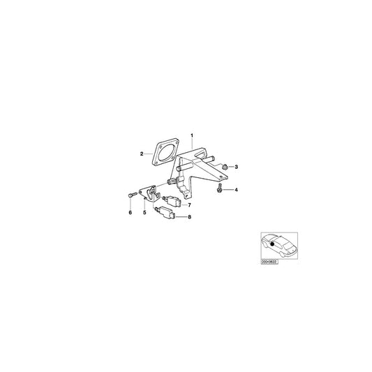 Genuine BMW 35301164844 E36 Pin For Over-Center Helper Spring D=8mm/L=23mm (Inc. 325is, 325tds & 328i)