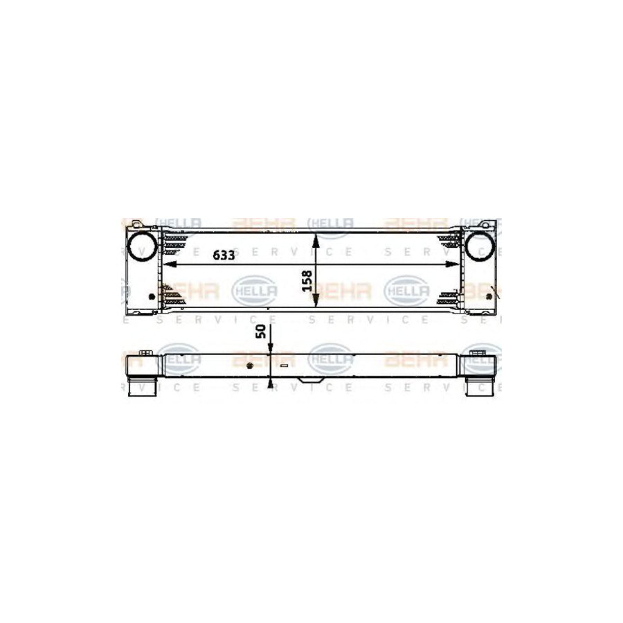 Hella 8ML 376 723-531 Intercooler