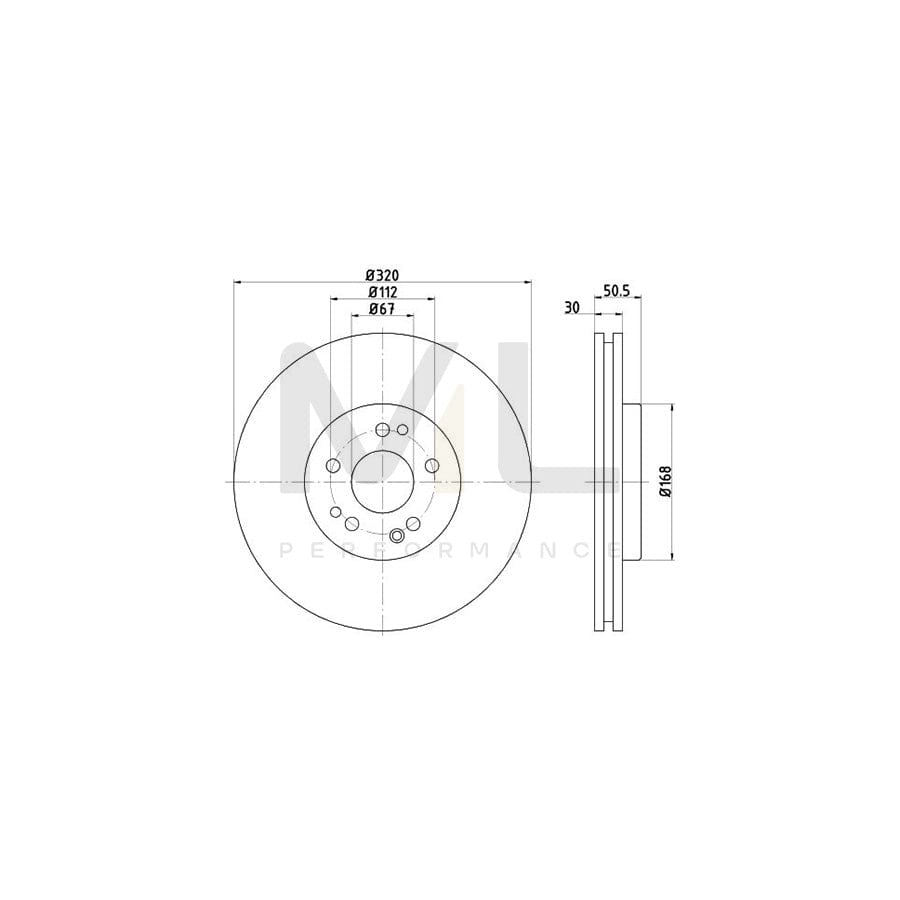 TEXTAR 92064100 Brake Disc Internally Vented, without wheel hub, without wheel studs