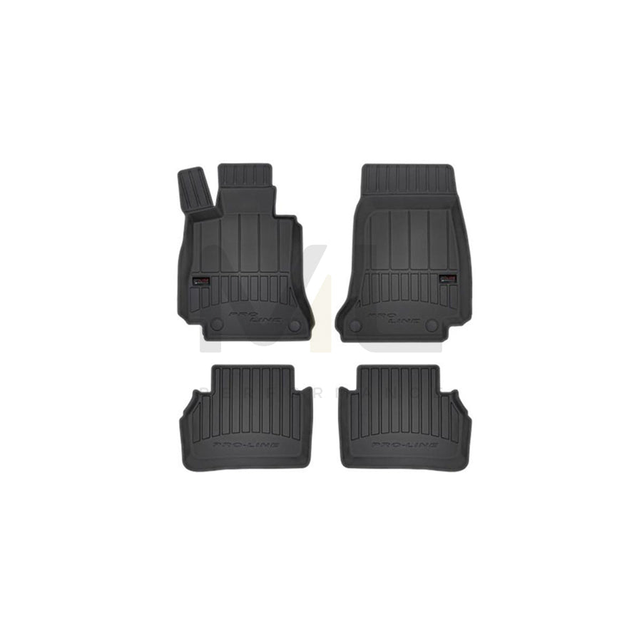 FROGUM Tailored 3D407695 Floor mat set suitable for MERCEDES-BENZ E-Class Saloon (W213) Elastomer, Front and Rear, Quantity: 4, Black, (LHD)