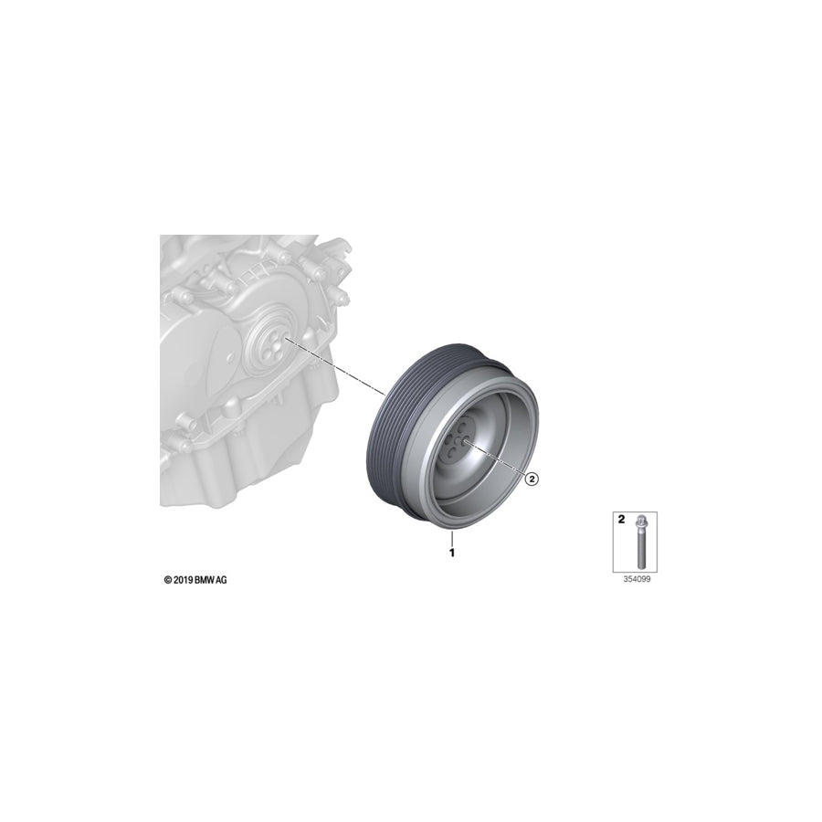 Genuine BMW 11237634196 Vibration Damper (Inc. i8)