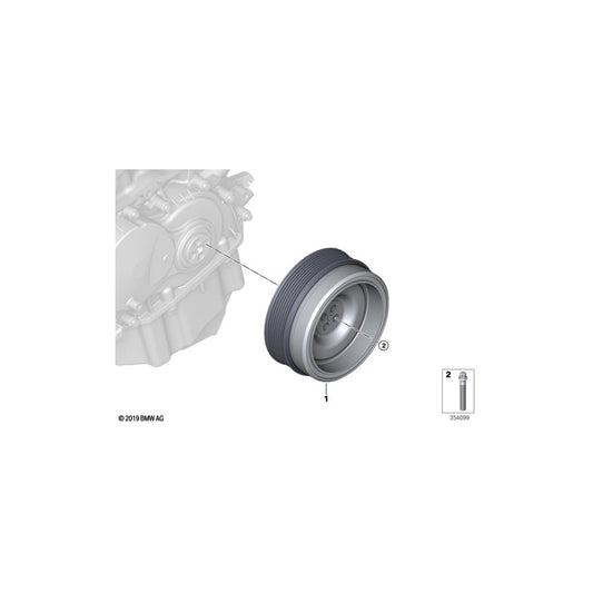 Genuine BMW 11237634196 Vibration Damper (Inc. i8)