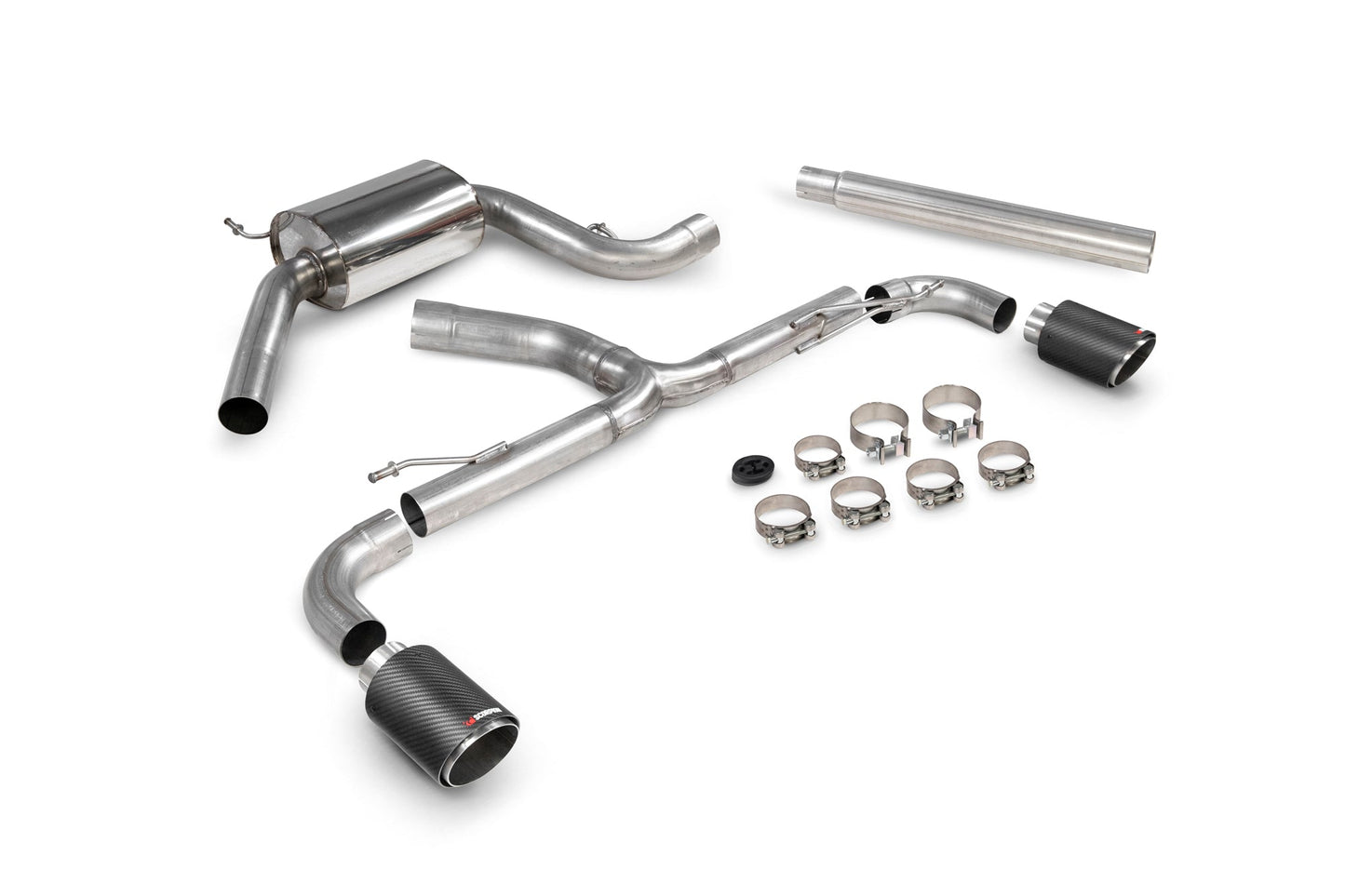 Scorpion SVW072CF VW Scirocco R Resonated Predator Cat-Back System  | ML Performance UK UK