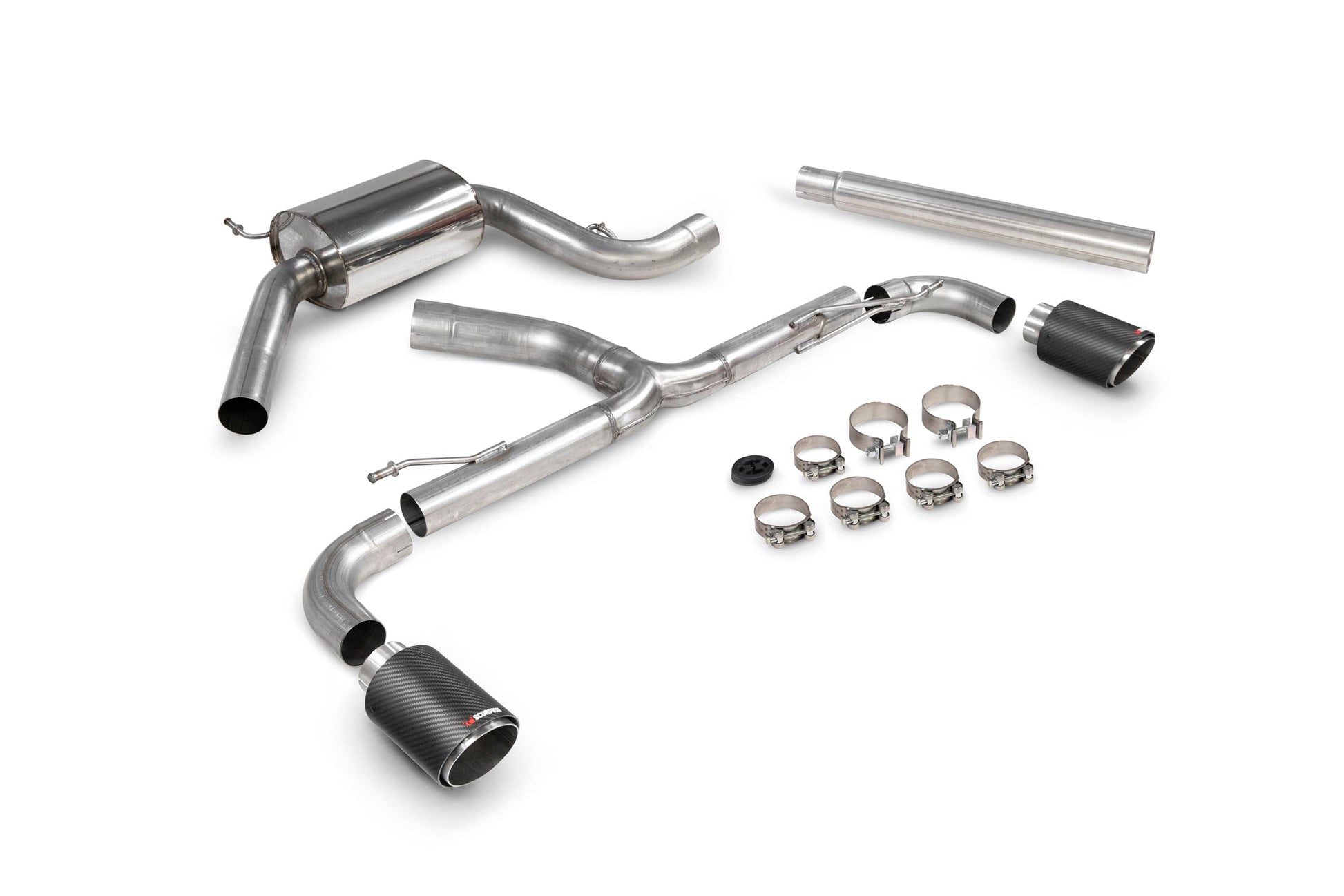 Scorpion SVW072CF VW Scirocco R Resonated Predator Cat-Back System  | ML Performance UK UK