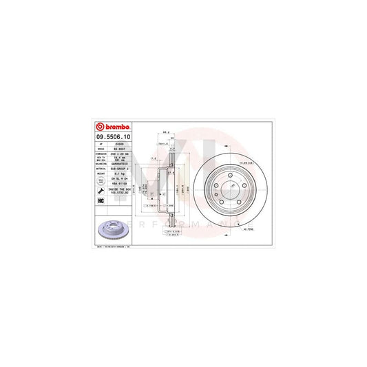 brembo-09-5506-10-brake-disc-for-bmw-7-e32-internally-vented-high-carbon-with-bolts-screws