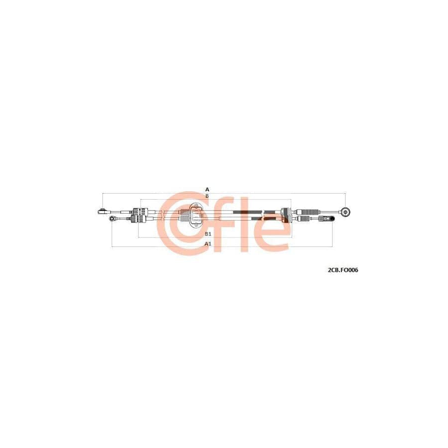 Cofle 2Cb.Fo006 Cable, Manual Transmission for Ford Focus