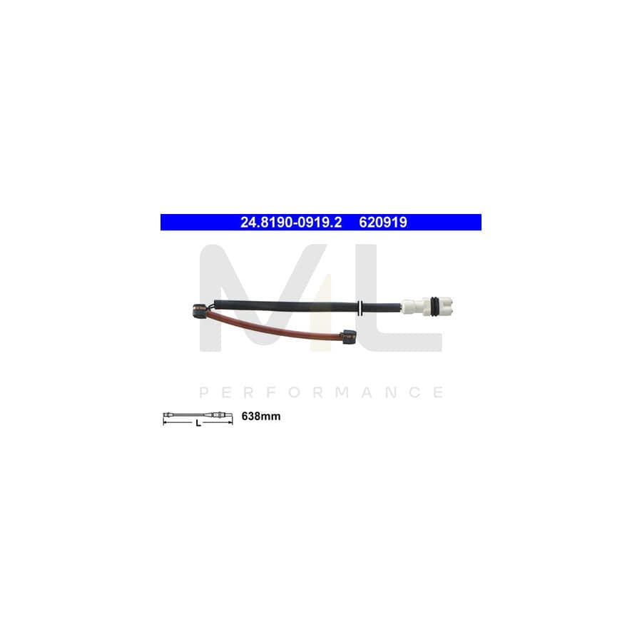 ATE 24.8190-0919.2 Brake pad wear sensor for PORSCHE 928 Coupe