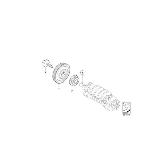 Genuine BMW 11237801980 R56 Hex Bolt (Inc. One D & Cooper D)