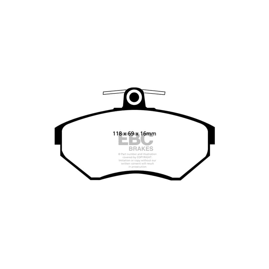 EBC PDKF1761 Seat VW Ultimax Front Brake Pad & Plain Disc Kit - Girling/TRW Caliper 2 | ML Performance UK Car Parts