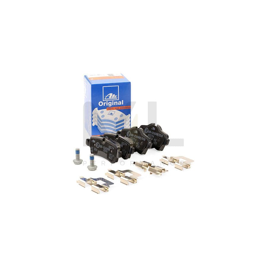 ATE 13.0460-2714.2 Brake pad set excl. wear warning contact, prepared for wear indicator, with brake caliper screws, with accessories
