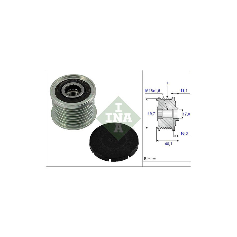Ina 535 0021 10 Alternator Freewheel Clutch
