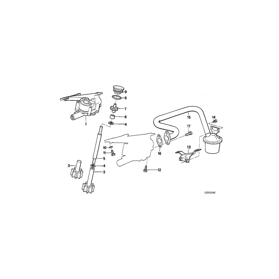 Genuine BMW 11411288572 E30 Bracket (Inc. 325ix)