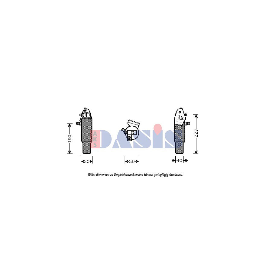 AKS Dasis 802170N Dryer, Air Conditioning for Peugeot 106 I Hatchback