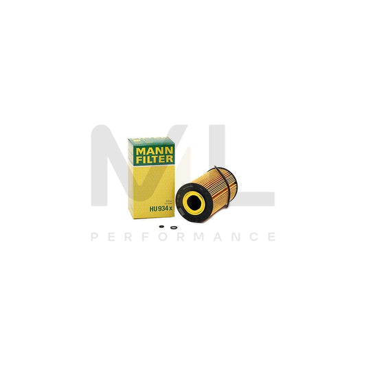 MANN-FILTER HU 934 x Oil Filter with seal, Filter Insert