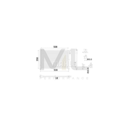 MAHLE ORIGINAL AC 910 000S Air conditioning condenser for HONDA Civic VII Hatchback (EU, EP, EV) without dryer | ML Performance Car Parts