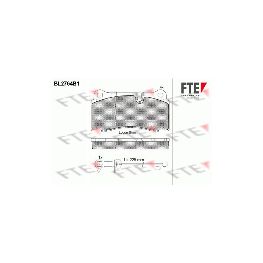 FTE 9011059 Brake Pad Set