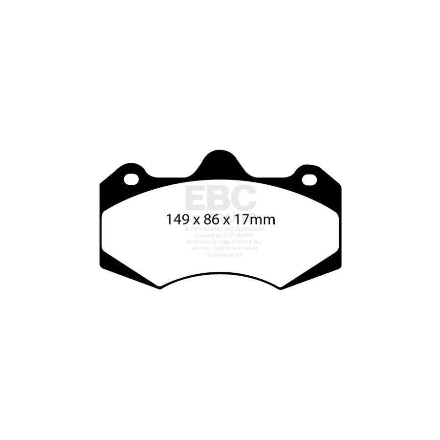 EBC DP5042NDX Aston Martin Ginetta Morgan Vauxhall Bluestuff NDX Front/Rear Brake Pads - AP Caliper 2 | ML Performance UK Car Parts