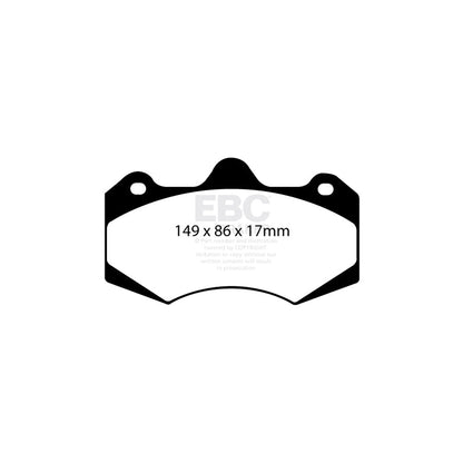 EBC DP5042NDX Aston Martin Ginetta Morgan Vauxhall Bluestuff NDX Front/Rear Brake Pads - AP Caliper 2 | ML Performance UK Car Parts