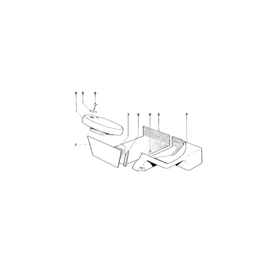 Genuine BMW 71152165950 E26 Wing Screw (Inc. M1)