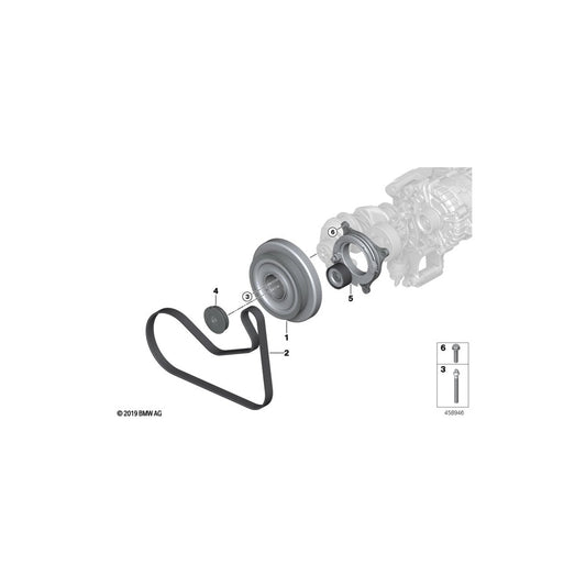 Genuine BMW 11238477604 G06 G31 G07 Vibration Damper (Inc. X5 M50dX, X6 M50dX & X7 M50dX)