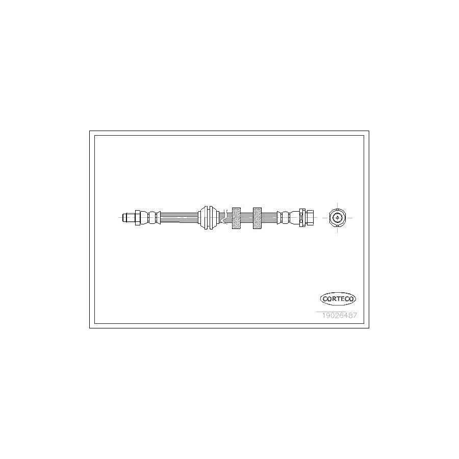 Corteco 19026487 Brake Hose for Ford Focus