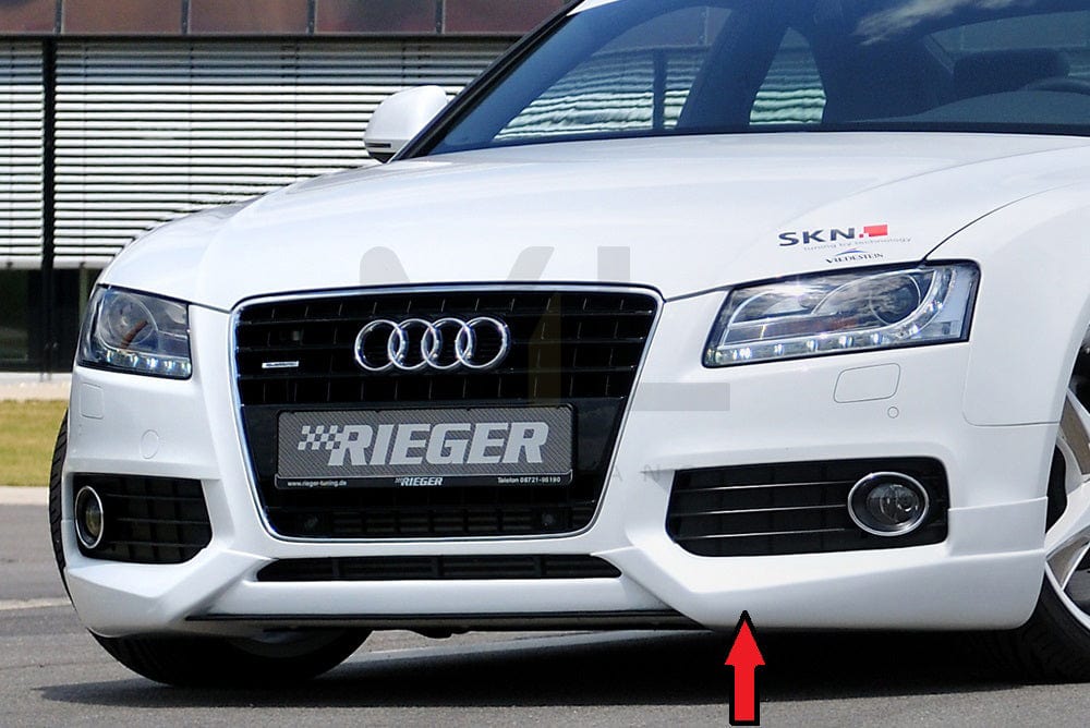 Rieger 00055406 Audi B8 B81 Front Splitter (A5 & S5) 1 | ML Performance UK Car Parts