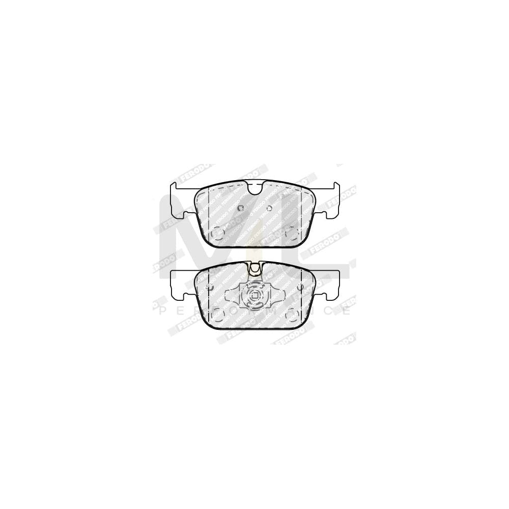 Ferodo FDB4994 Brake Pad Set Prepared for Wear Indicator, With Piston Clip, Without Accessories