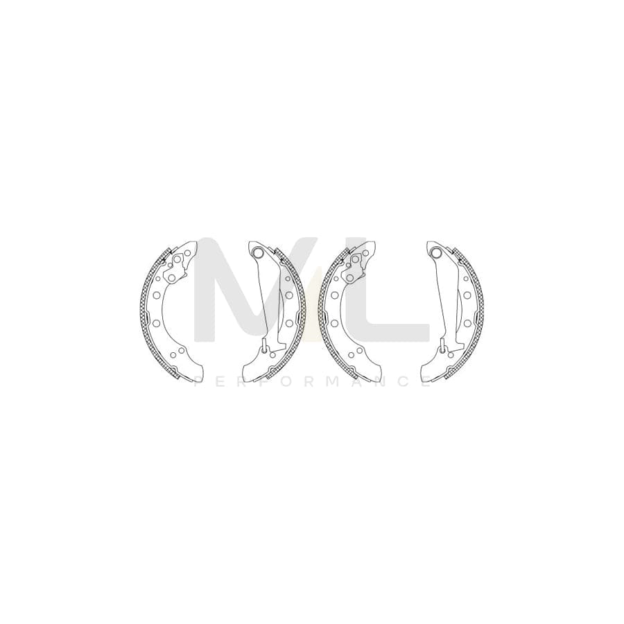 TEXTAR Shoe Kit 83044701 Brake Shoe Set
