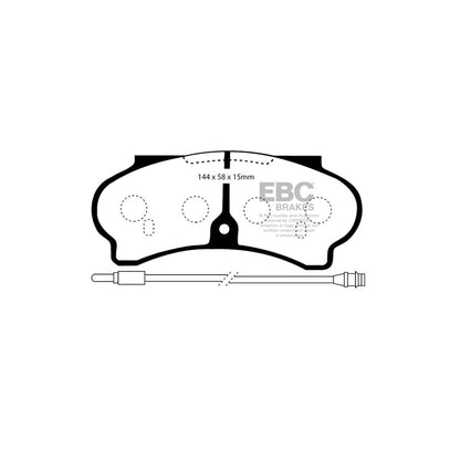 EBC DP652 Peugeot J9 Ultimax Front Brake Pads 2 | ML Performance UK Car Parts