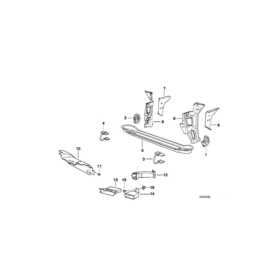 Genuine BMW 51718113329 E32 Air Intake Tube (Inc. 750i, 750iL & 750iLS)