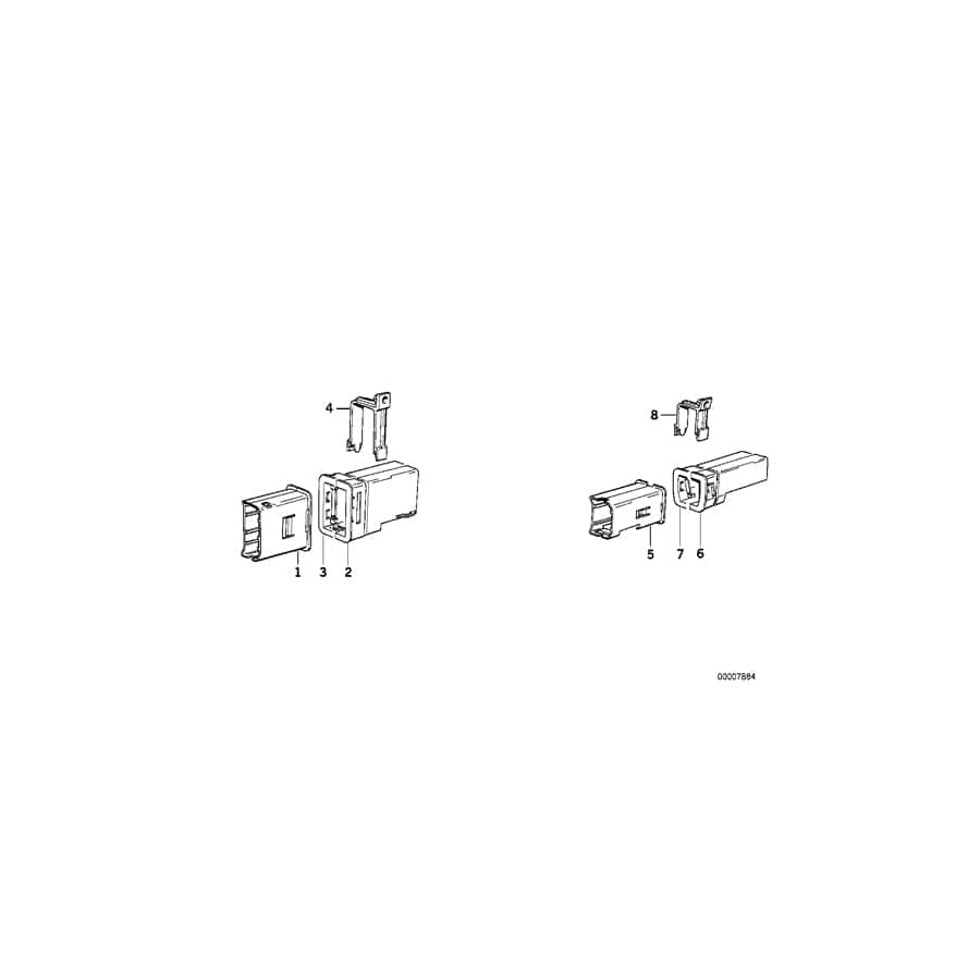 Genuine BMW 61131379202 E32 Guide Right (Inc. 750iL, 735iL & 750iLS)