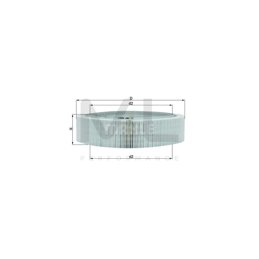 MAHLE ORIGINAL LX 346 Air Filter suitable for MERCEDES-BENZ S-Class Saloon (W140) Filter Insert | ML Performance Car Parts