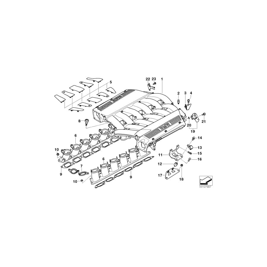 Genuine BMW 11617512832 E65 E67 E66 Support Plate (Inc. 760Li, 760LiS & 760i)