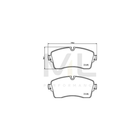 Hella 8DB 355 039-321 Brake Pad Set Prepared For Wear Indicator, With Brake Caliper Screws | ML Performance Car Parts