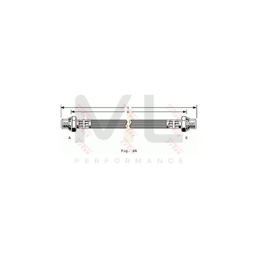 TRW PHC237 Brake Hose 310mm, M9x1,25