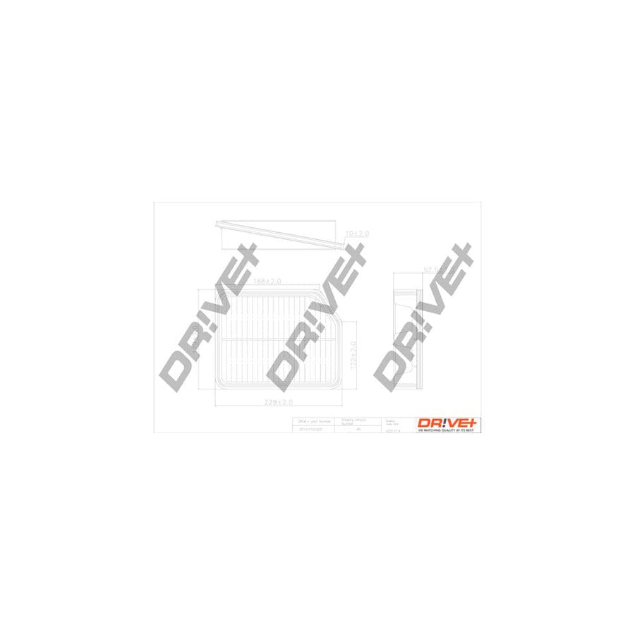 Dr!Ve+ Dp1110.10.0201 Air Filter For Suzuki Grand Vitara Ii Off-Road (Jt, Te, Td)