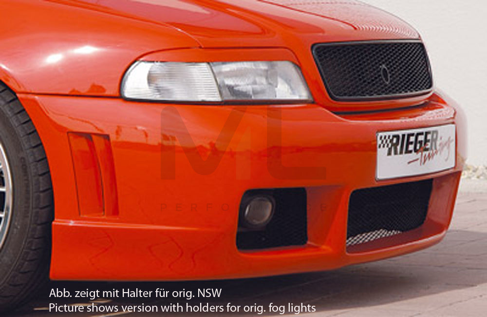 Rieger 00055025 Audi B5 A4 Front Bumper - RS4-Look 3 | ML Performance UK Car Parts