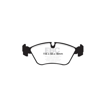 EBC PD07KF224 Volvo Redstuff Front Brake Pad & USR Disc Kit - ATE/Girling/TRW Caliper 2 | ML Performance UK Car Parts