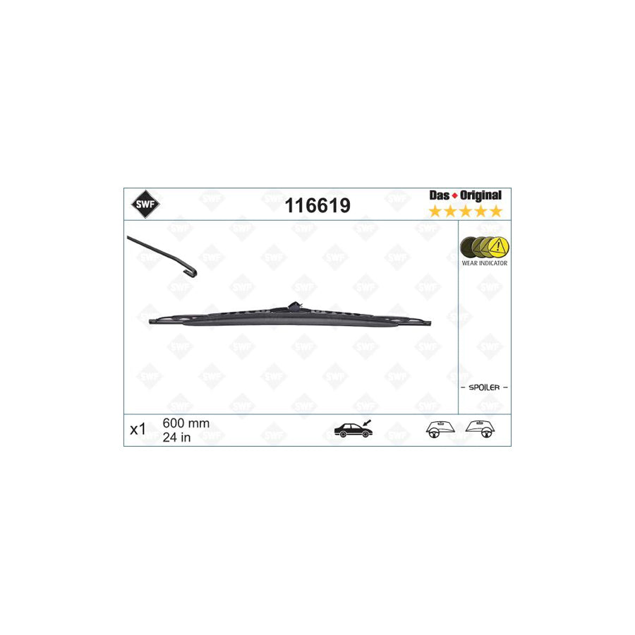 Swf Original Spoiler 116619 Wiper Blade
