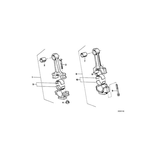 Genuine BMW 11241268003 E28 E12 E21 Bearing Shell 44,50mm(+0,50) (Inc. 528e, 525e & 520)